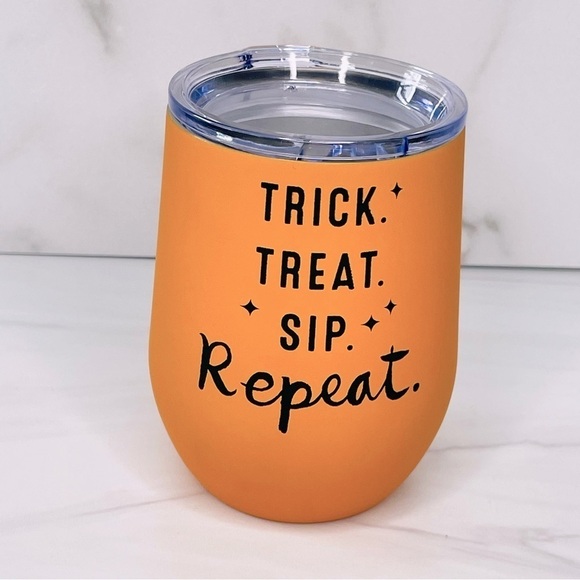 Hallmark Trick Treat Sip Repeat Stainless Stemless Tumbler, 12 oz. - Picture 1 of 4